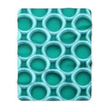 Big Ring Weave Sherpa Fleece Blanket – Peacock Jewel