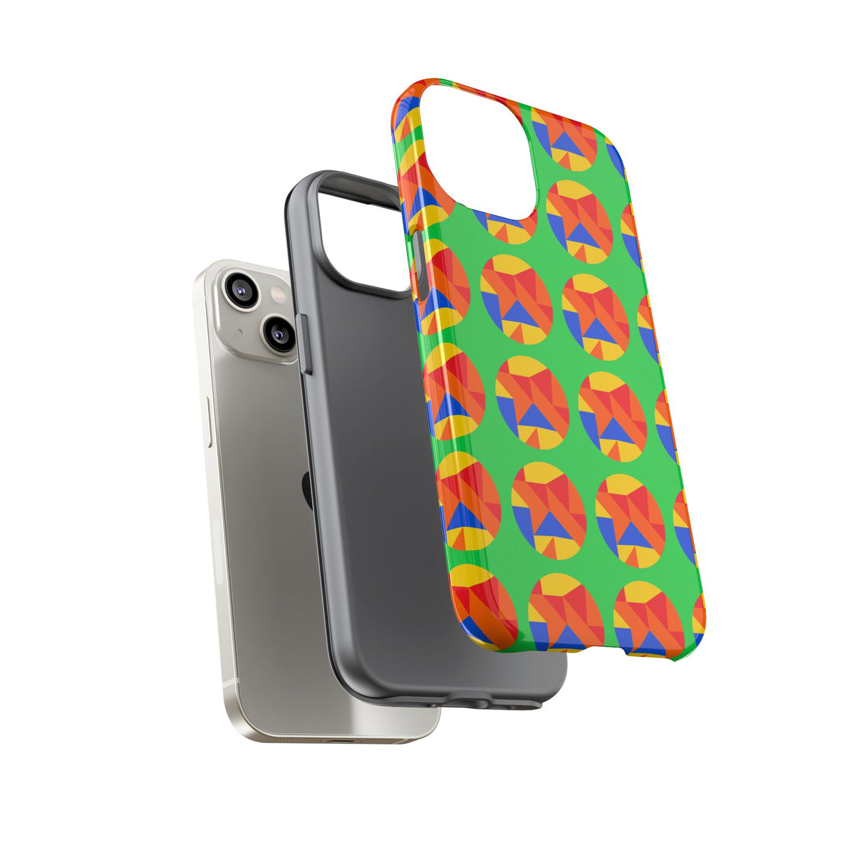 Broken Circle Planes Tough Phone Case – Cubist Abstract Pattern