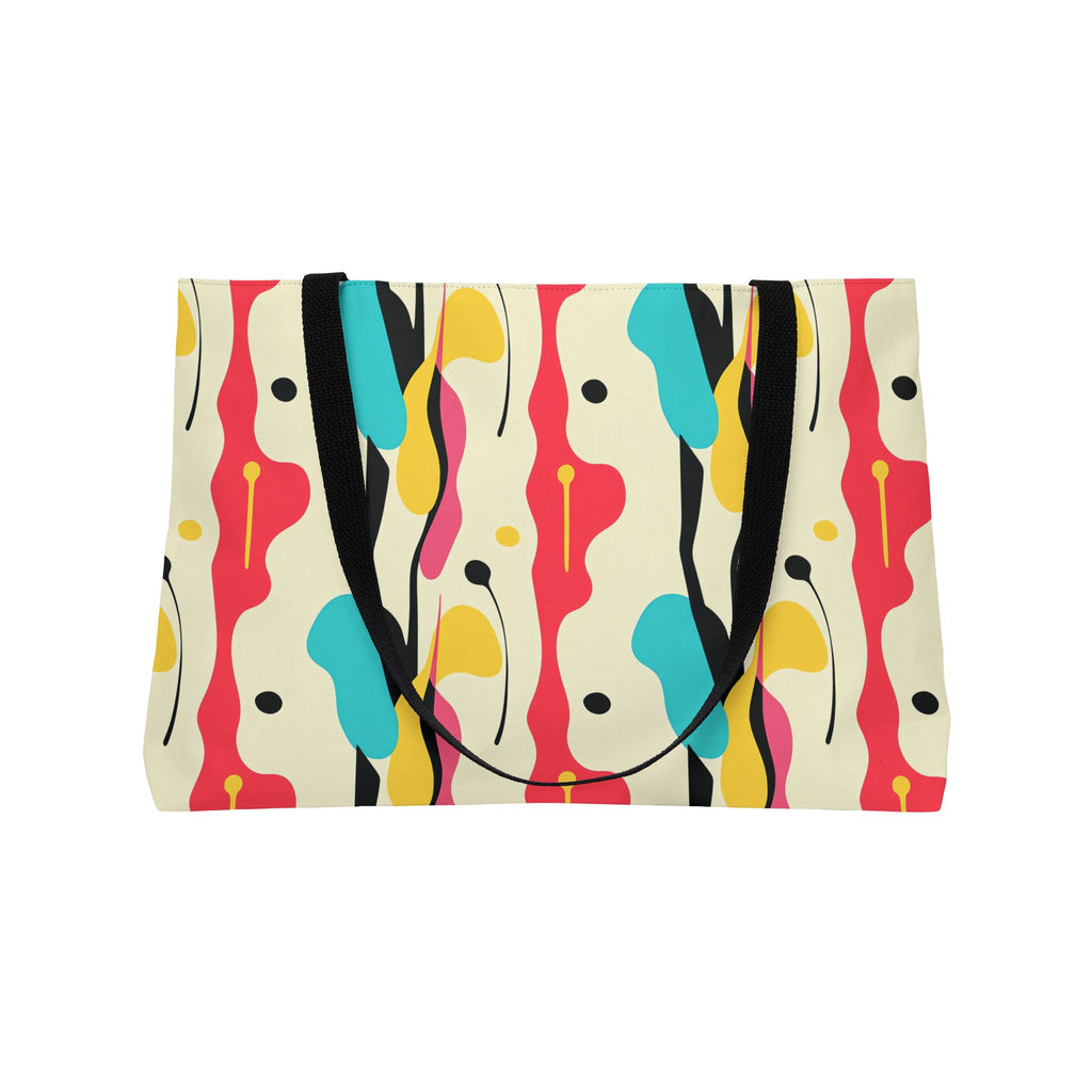 Cut-Out Blobs Weekender Tote Bag – Mid-Century Cut-Out Pattern