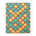 Harlequin Gold Grid Sherpa Fleece Blanket – Candy Christmas