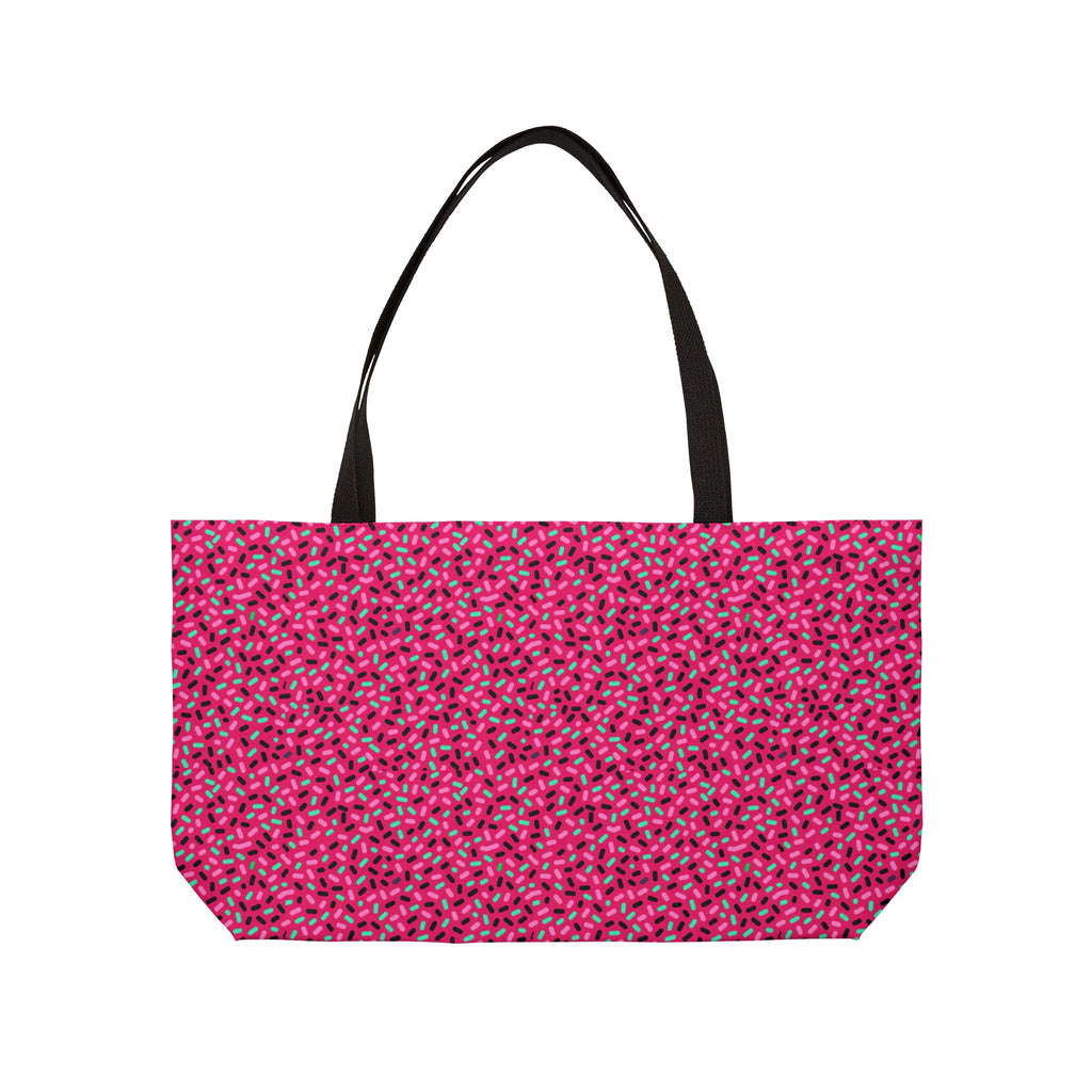 Sprinkle Pop Weekender Tote Bag – Candy Pop on Raspberry