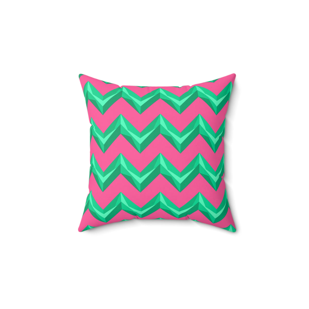 Broad Cut-Gem Chevrons Faux Suede Cushion – Candy Christmas