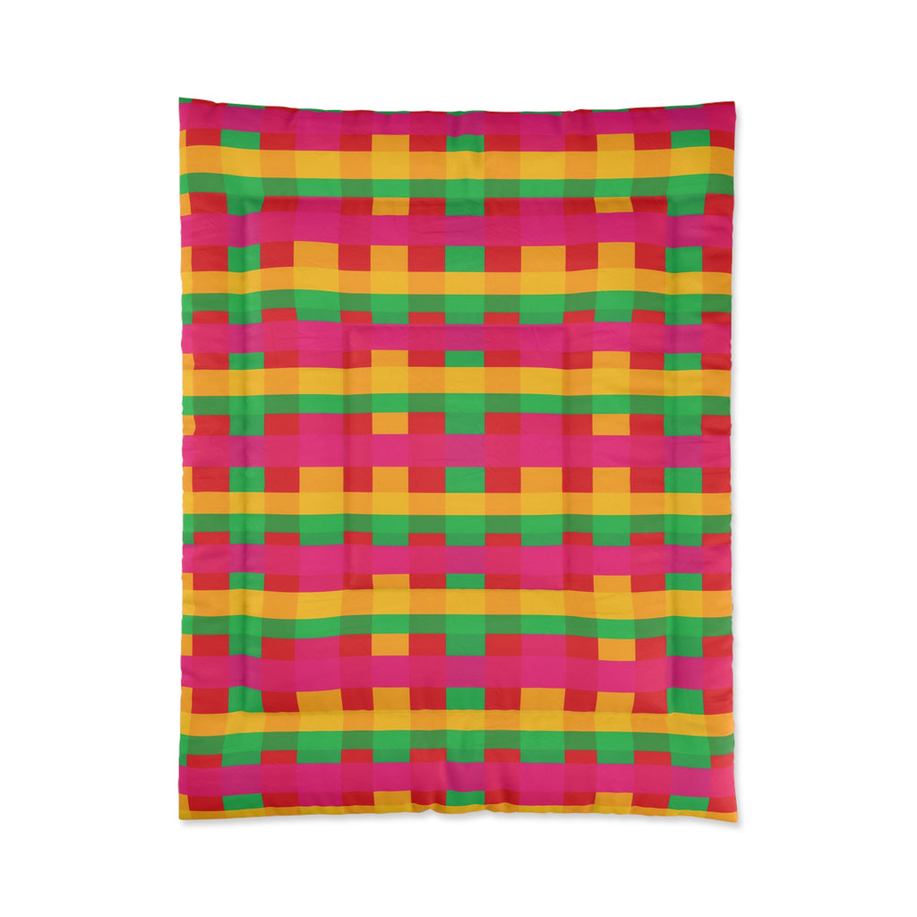 Grand Jewel Plaid Comforter – Ribbon Plaid Pattern