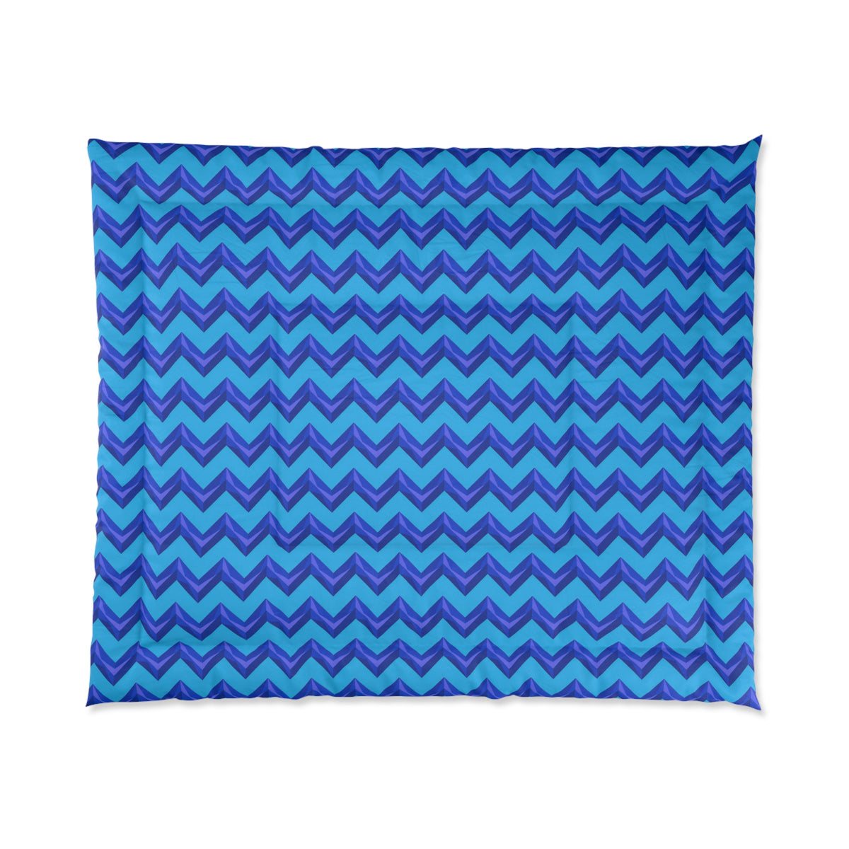 Broad Cut-Gem Chevrons Comforter – Ice Jewel