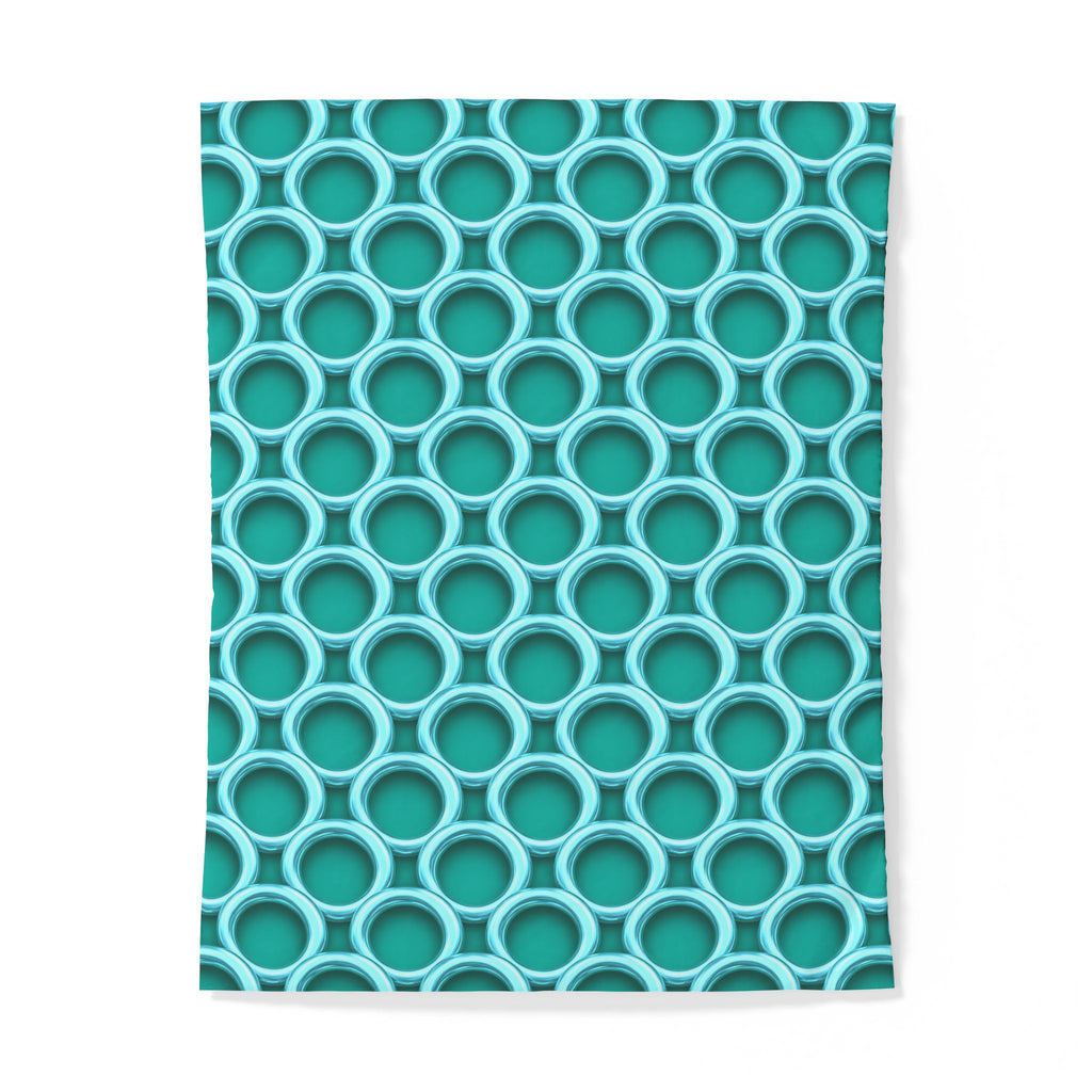 Big Ring Weave Cotton Duvet Cover – Peacock Jewel