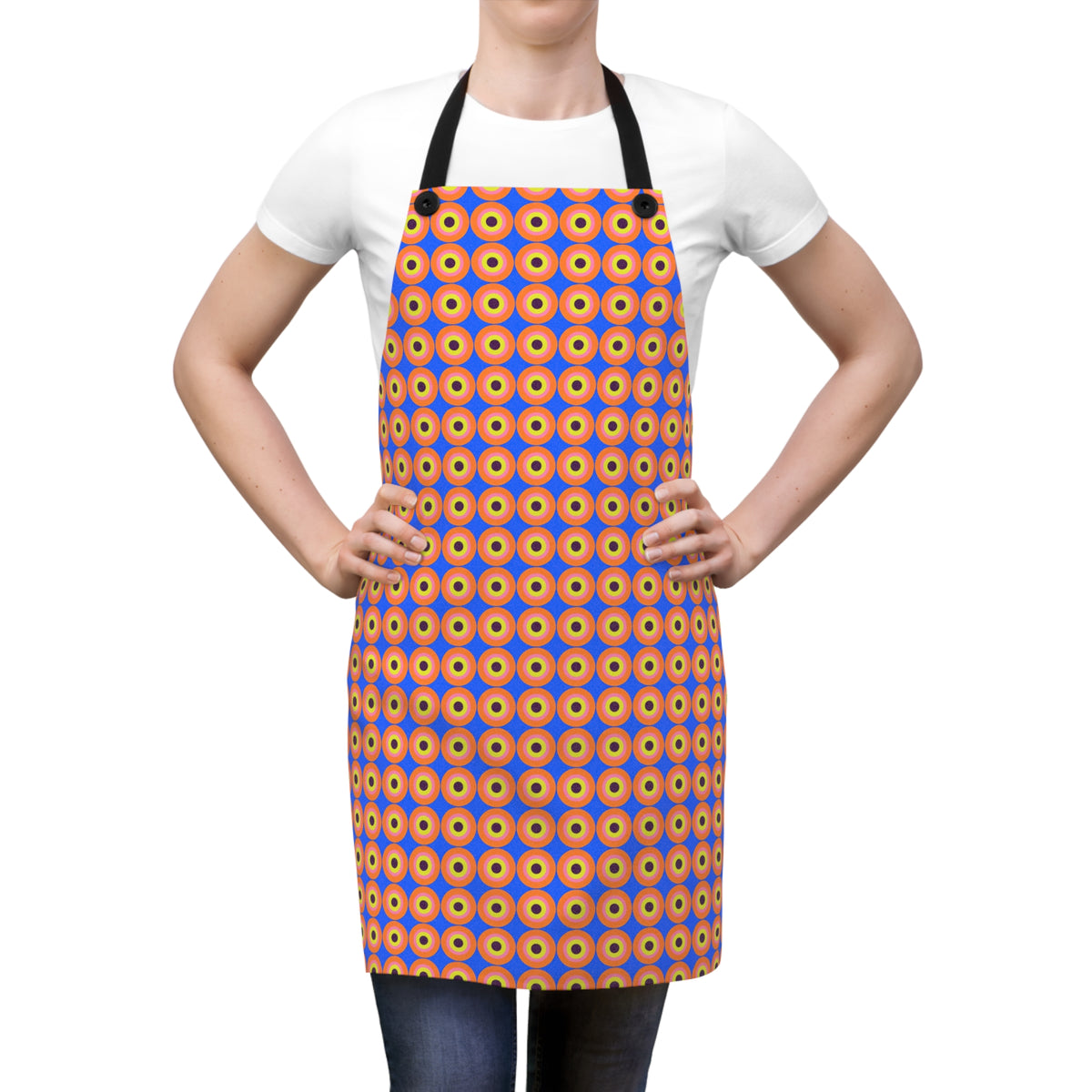 Pop Target Dots Apron – Op-Art Pattern