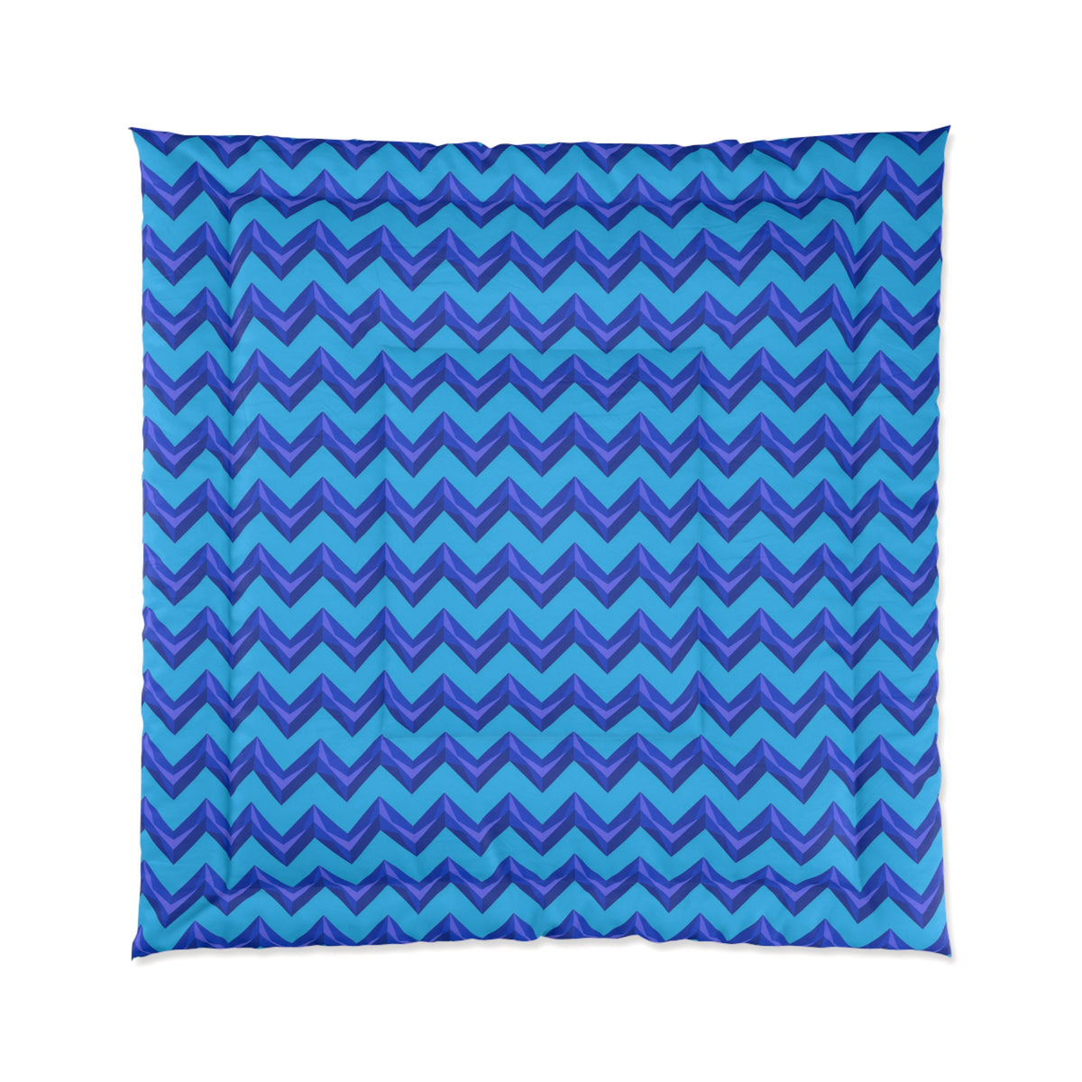 Broad Cut-Gem Chevrons Comforter – Ice Jewel