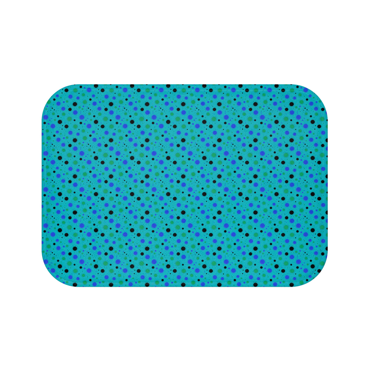 Blot Burst Bath Mat – Peacock Jewel