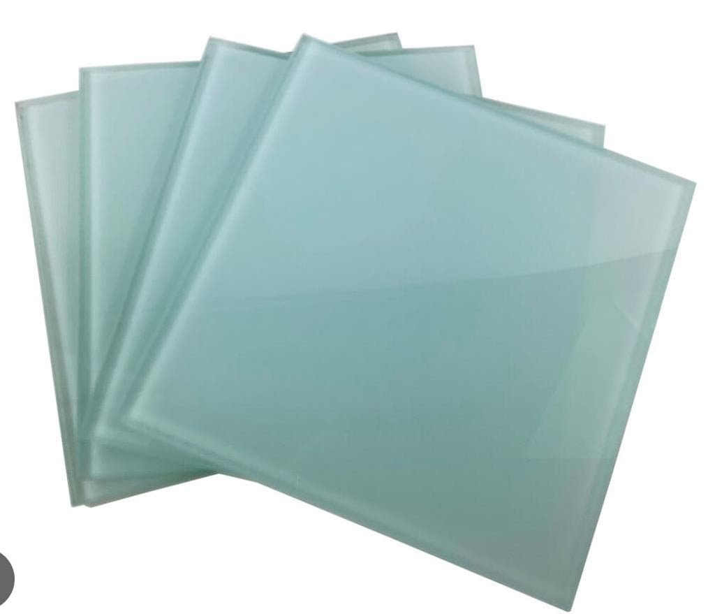 120 Blank Premium Sublimation  Square Glass Coasters-- Photo sample shows printed,