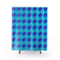 Half-Drop Gem Grid Shower Curtain – Ice Jewel
