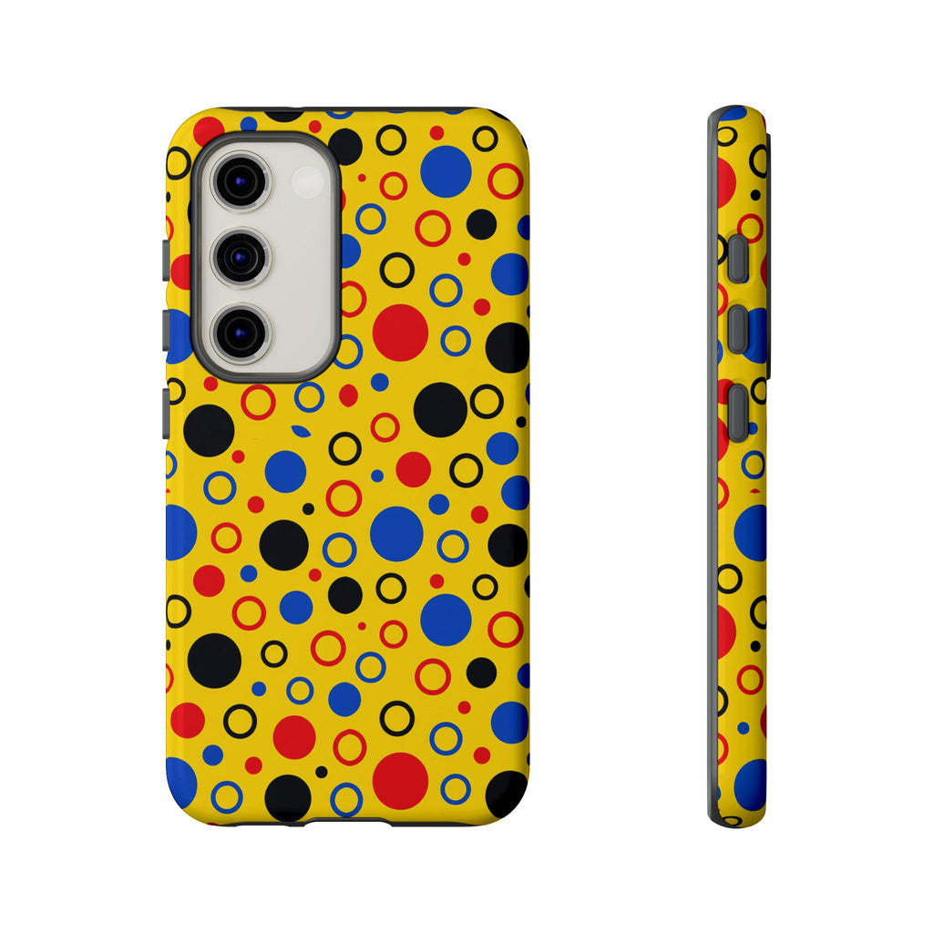 Bubble Outlines Tough Phone Case – Pop Abstract Pattern