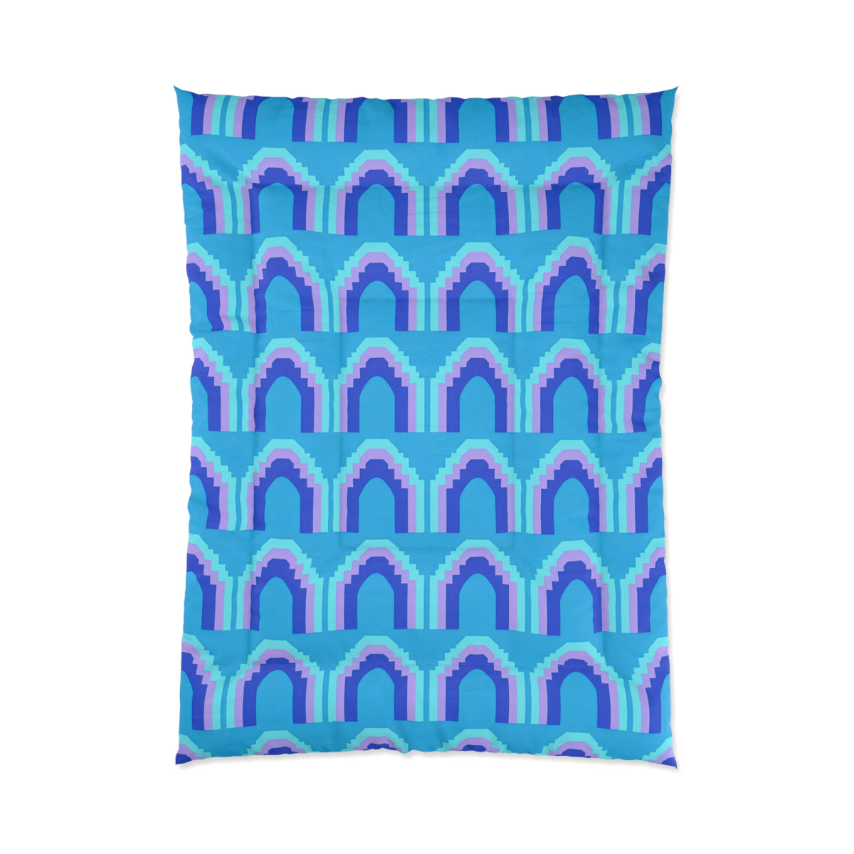Grand Stepped Arches Comforter – Ice Jewel
