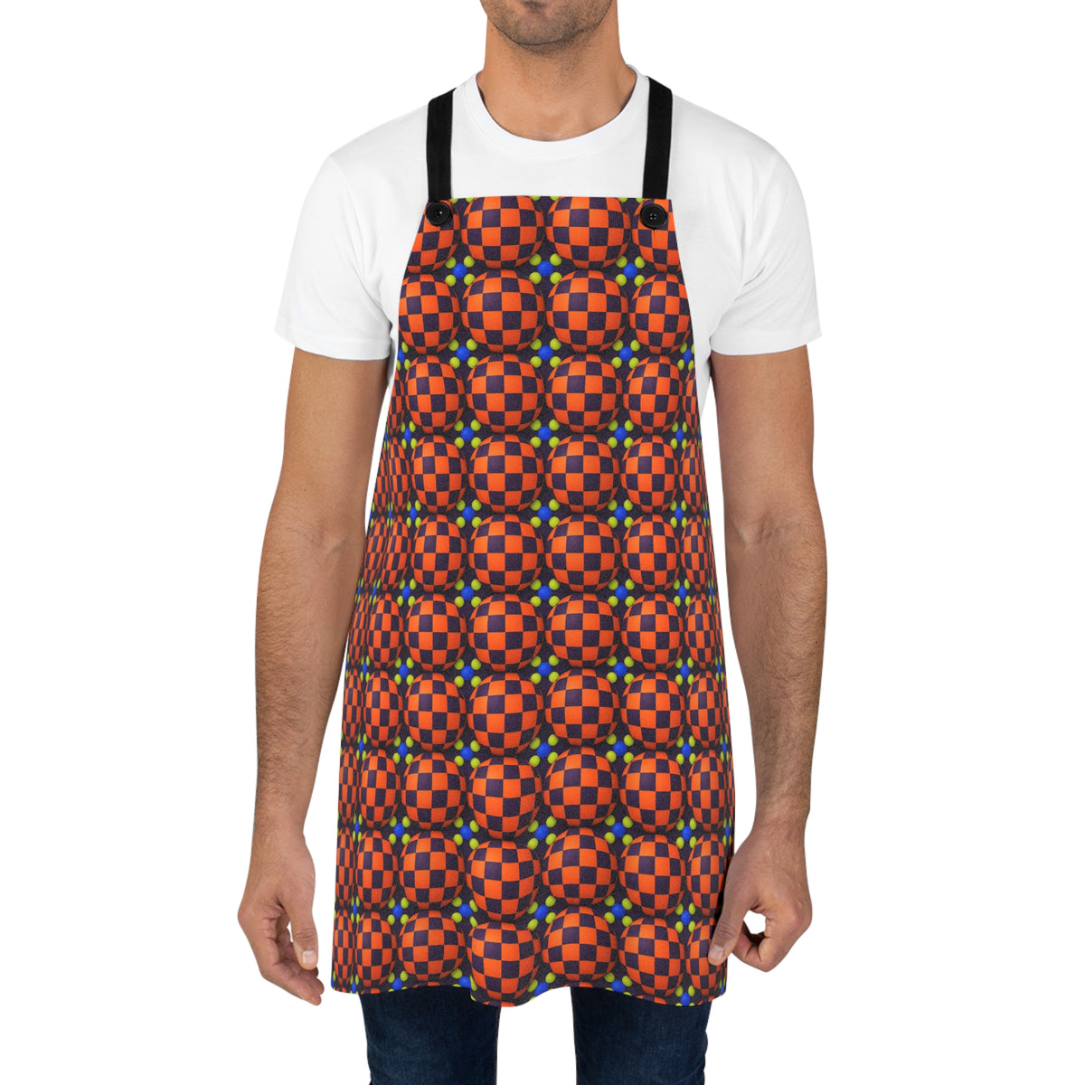 Checker Bulge Apron – Op-Art Pattern