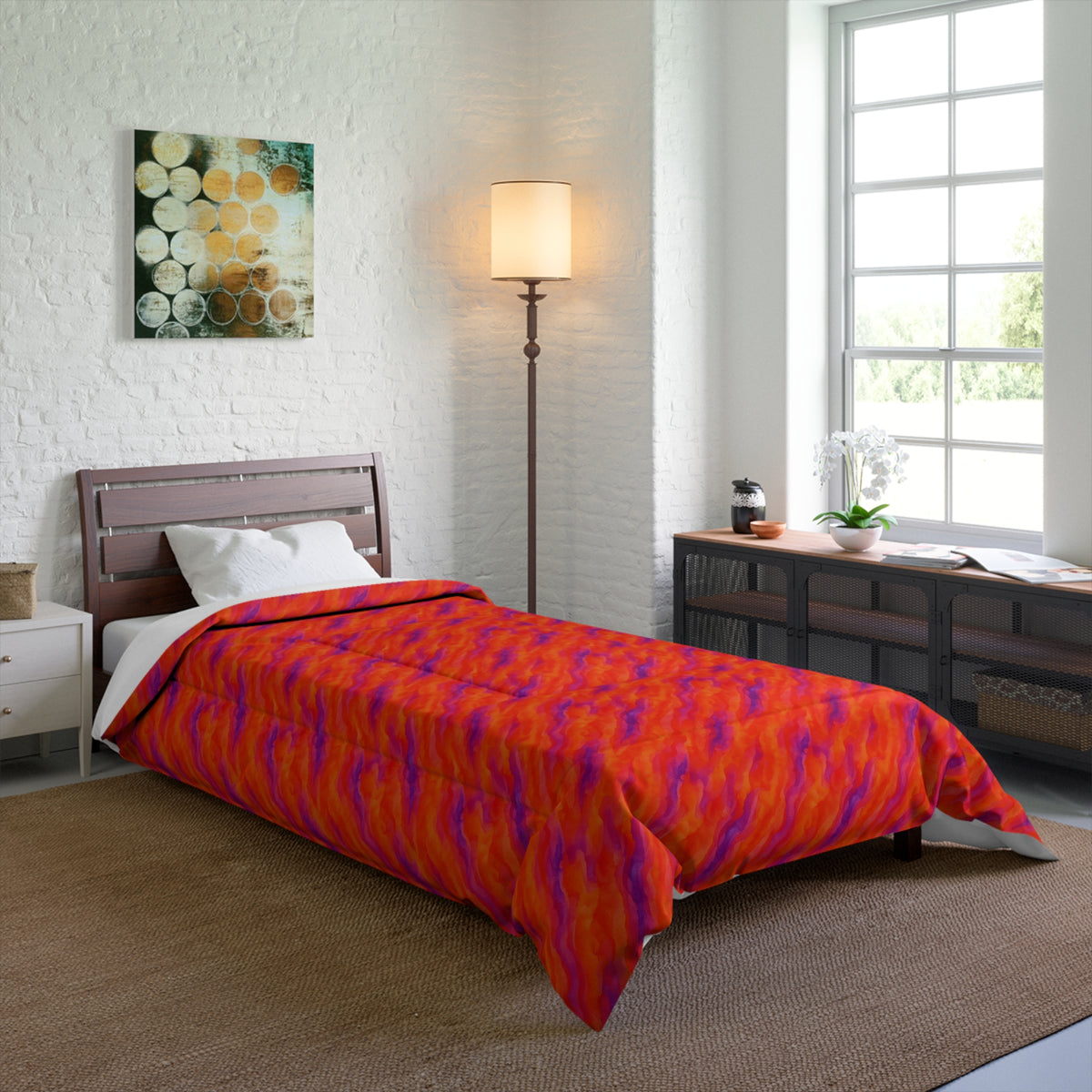Wash Ribbon Drift Comforter – Ombre Wash Pattern