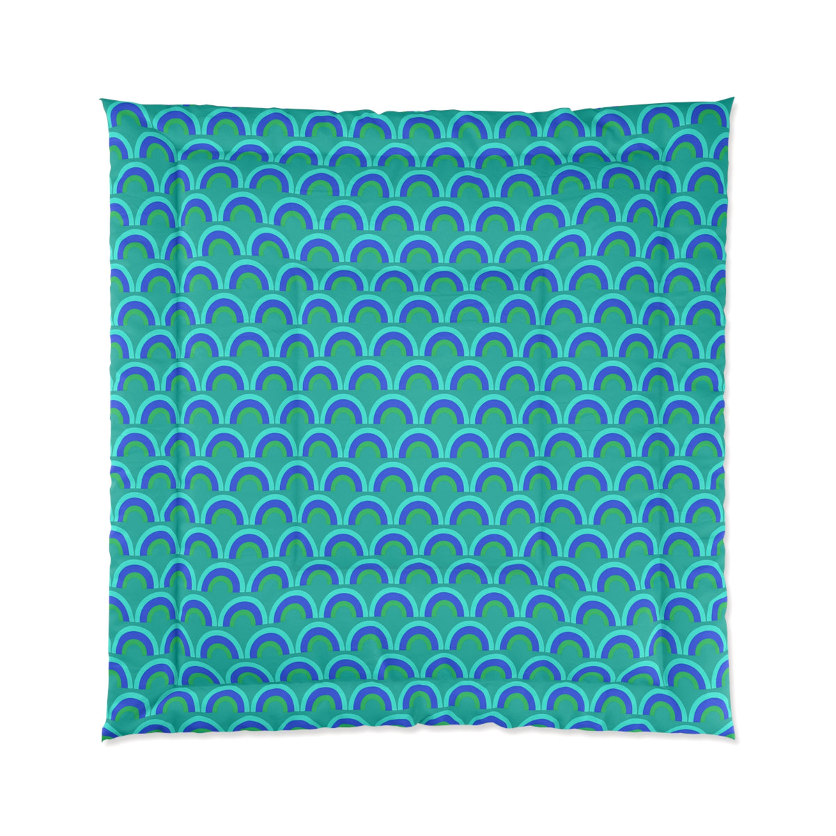 Chromatic Scallop Ripple Comforter – Ocean Jewel