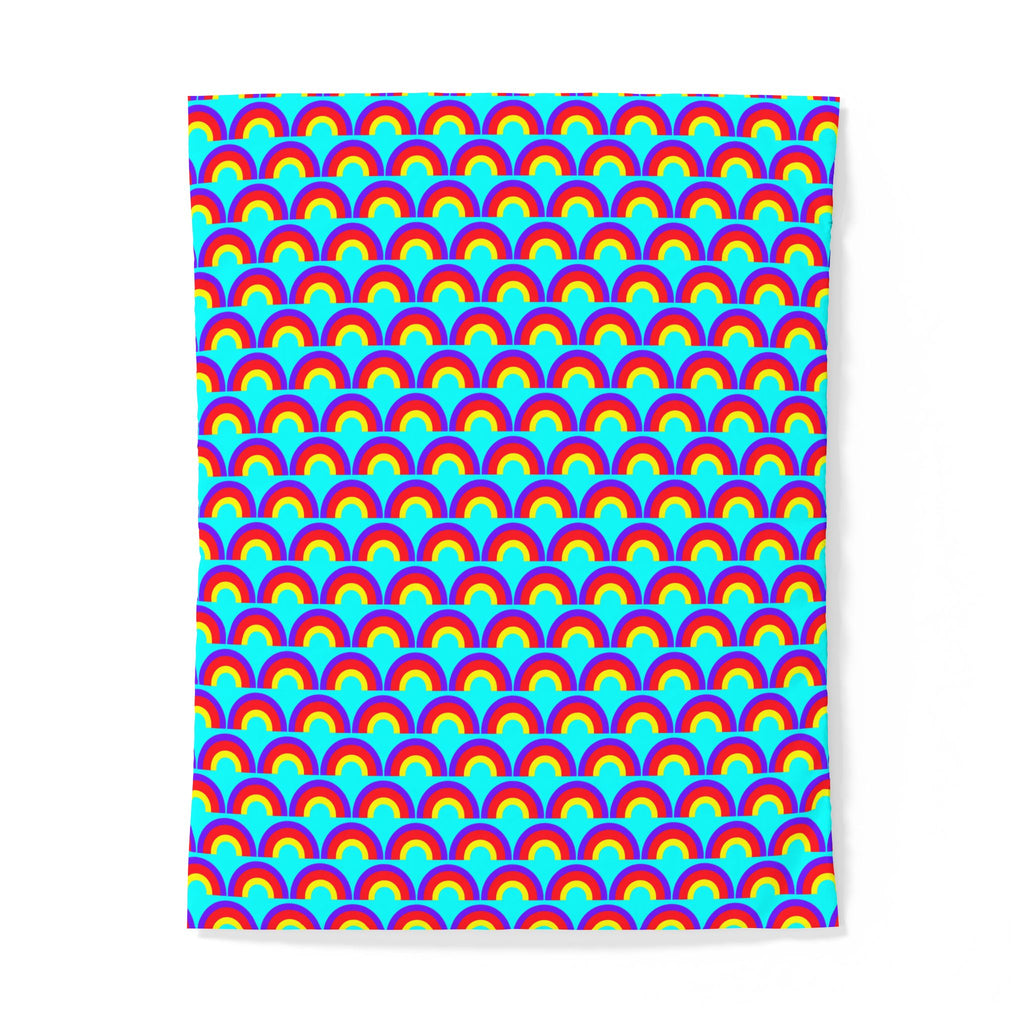 Chromatic Scallop Ripple Cotton Duvet Cover – Op-Art Scallops Pattern