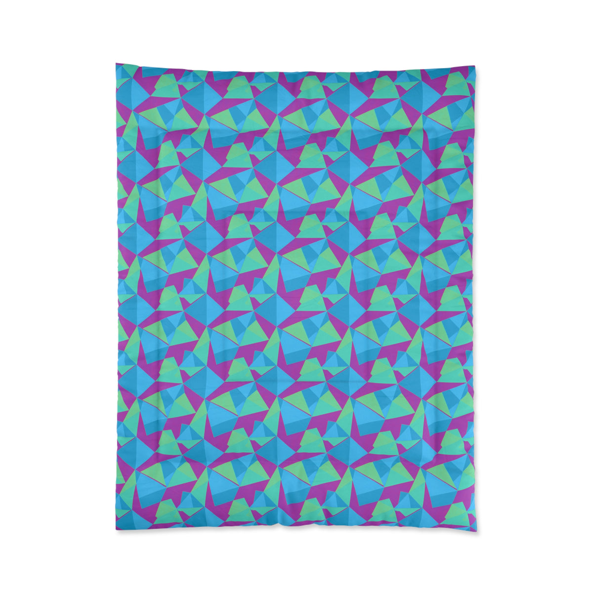Faceted Panels Comforter – Ice Jewel