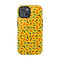 Squiggle Strokes Yellow Magnetic Tough iPhone Case – Bold Primary Abstract Pattern
