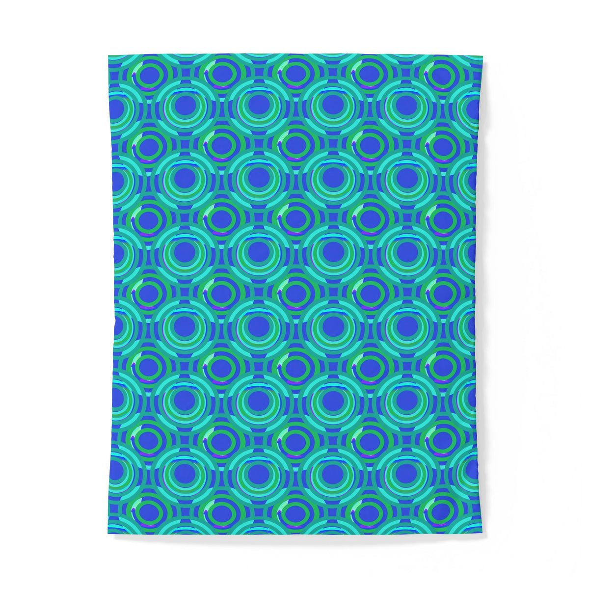 Interlocking Ring Ripples Cotton Duvet Cover – Ocean Jewel