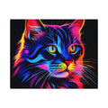 Neon Cat Jigsaw Puzzle with Tin – Neon Pop Art