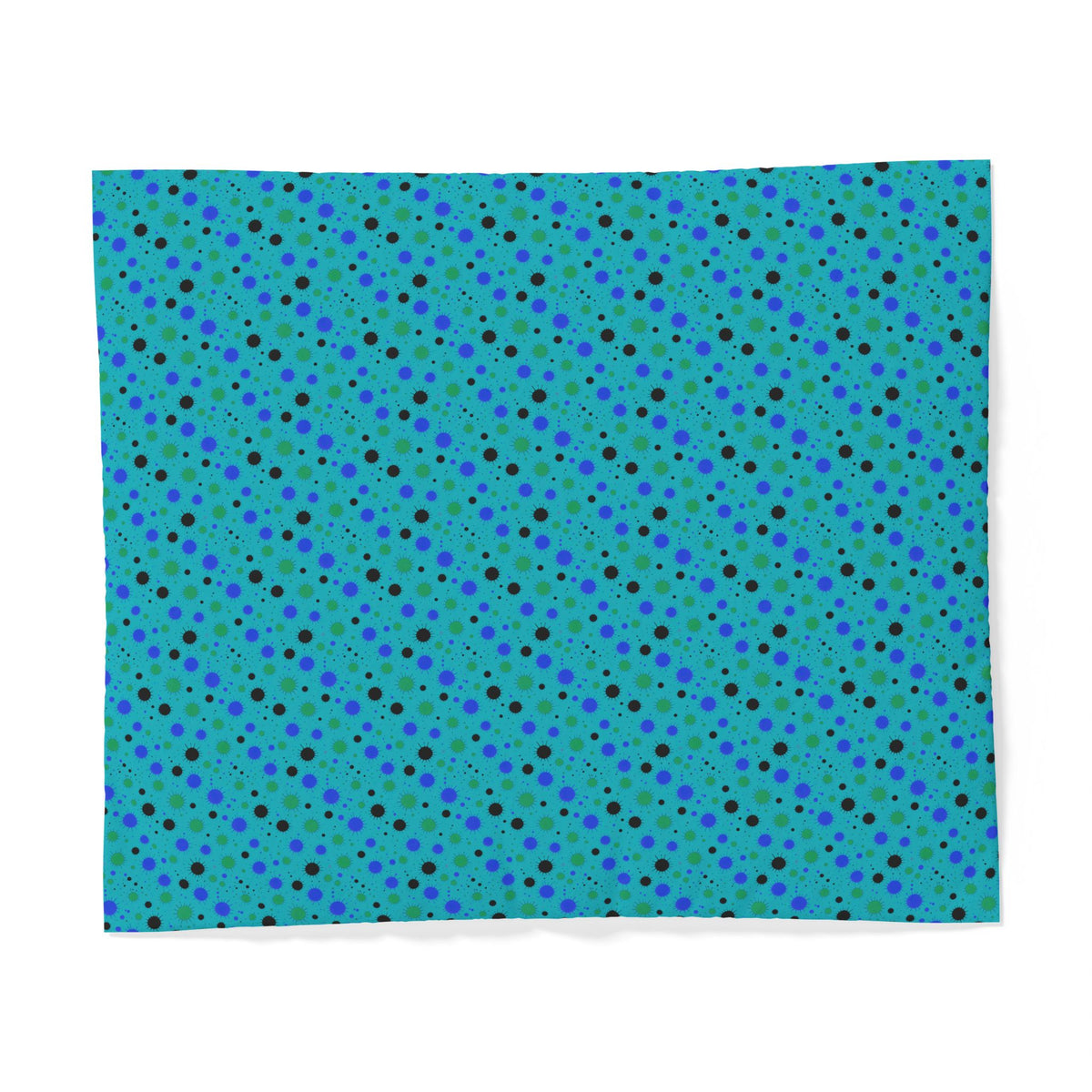 Blot Burst Cotton Duvet Cover – Peacock Jewel