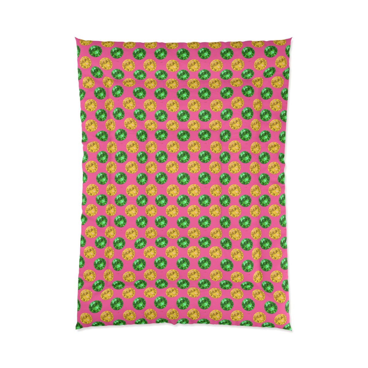 Half-Drop Gem Grid Comforter – Candy Christmas