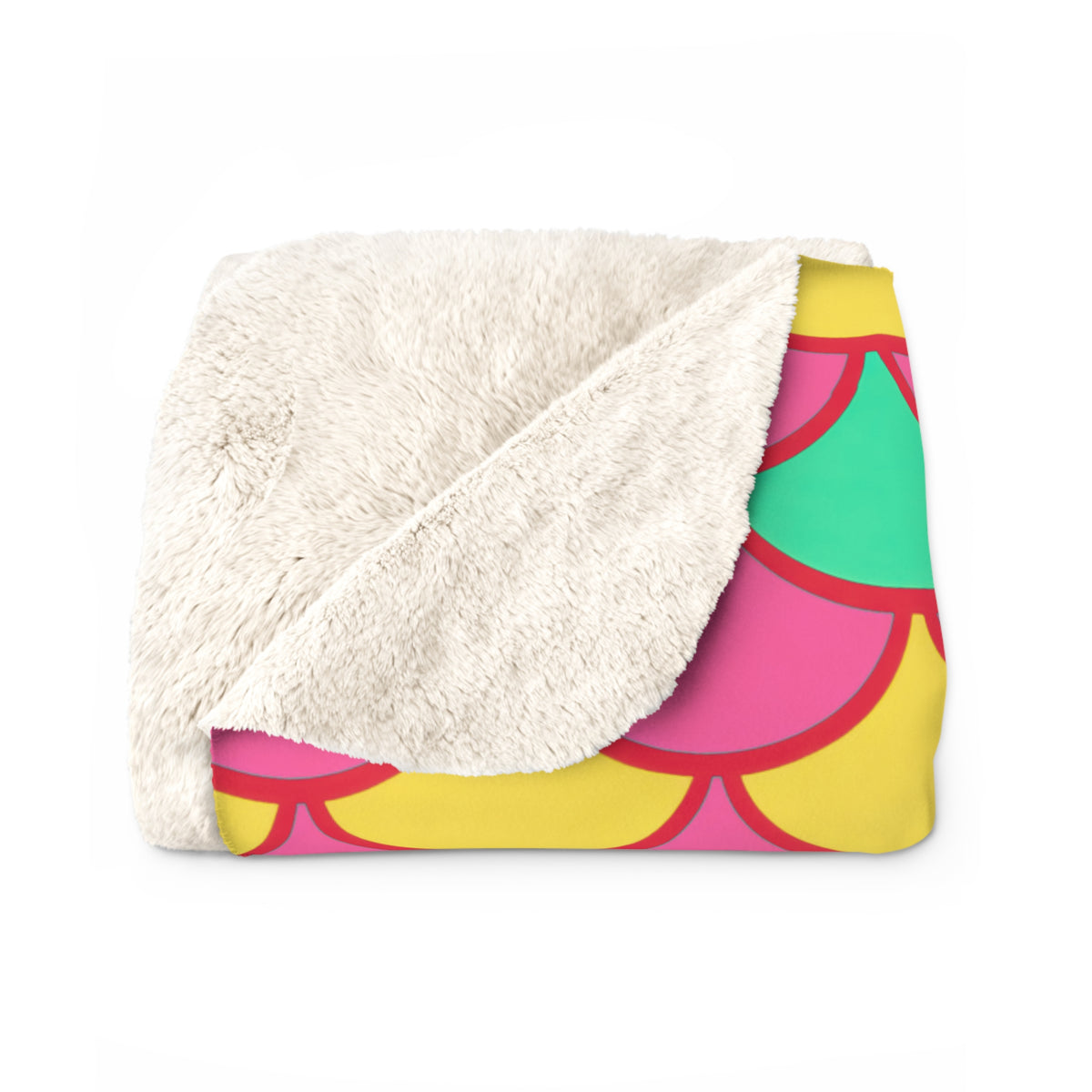 Big Jewel Scales II Sherpa Fleece Blanket – Candy Christmas