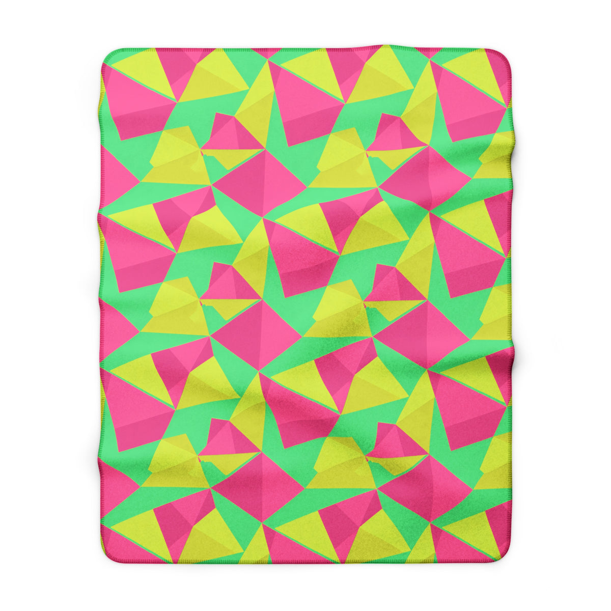 Faceted Gold Panels Sherpa Fleece Blanket – Candy Christmas