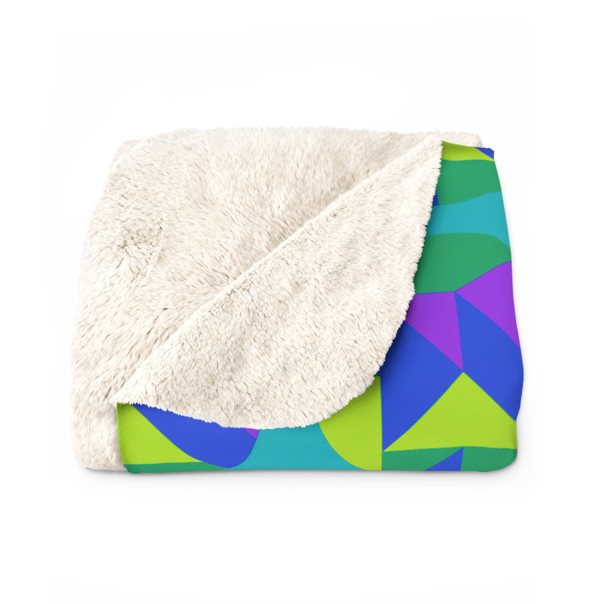 Broken Circle Planes Sherpa Fleece Blanket – Peacock Jewel