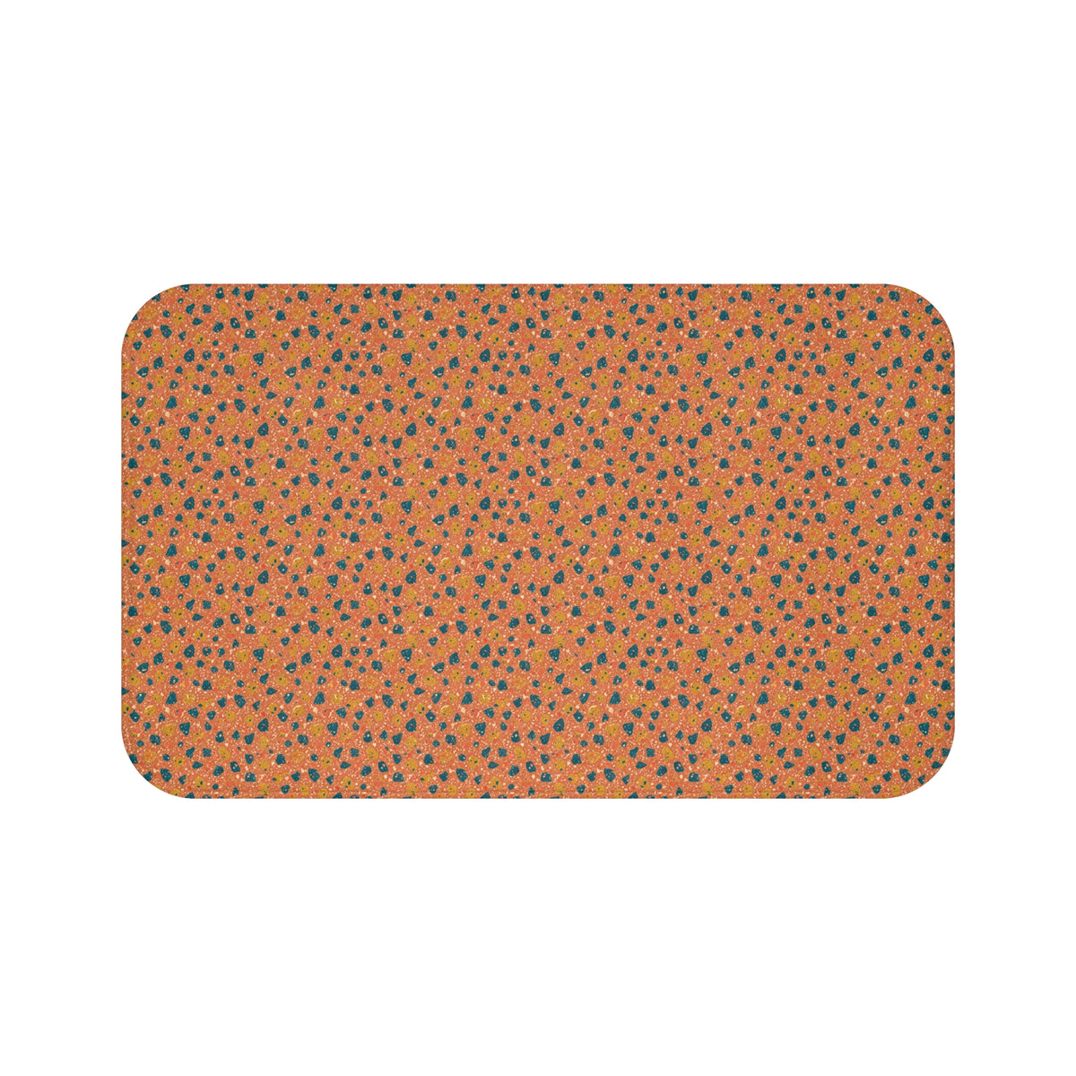 Two-Scale Chips Bath Mat – Abstract Chip Pattern Pattern