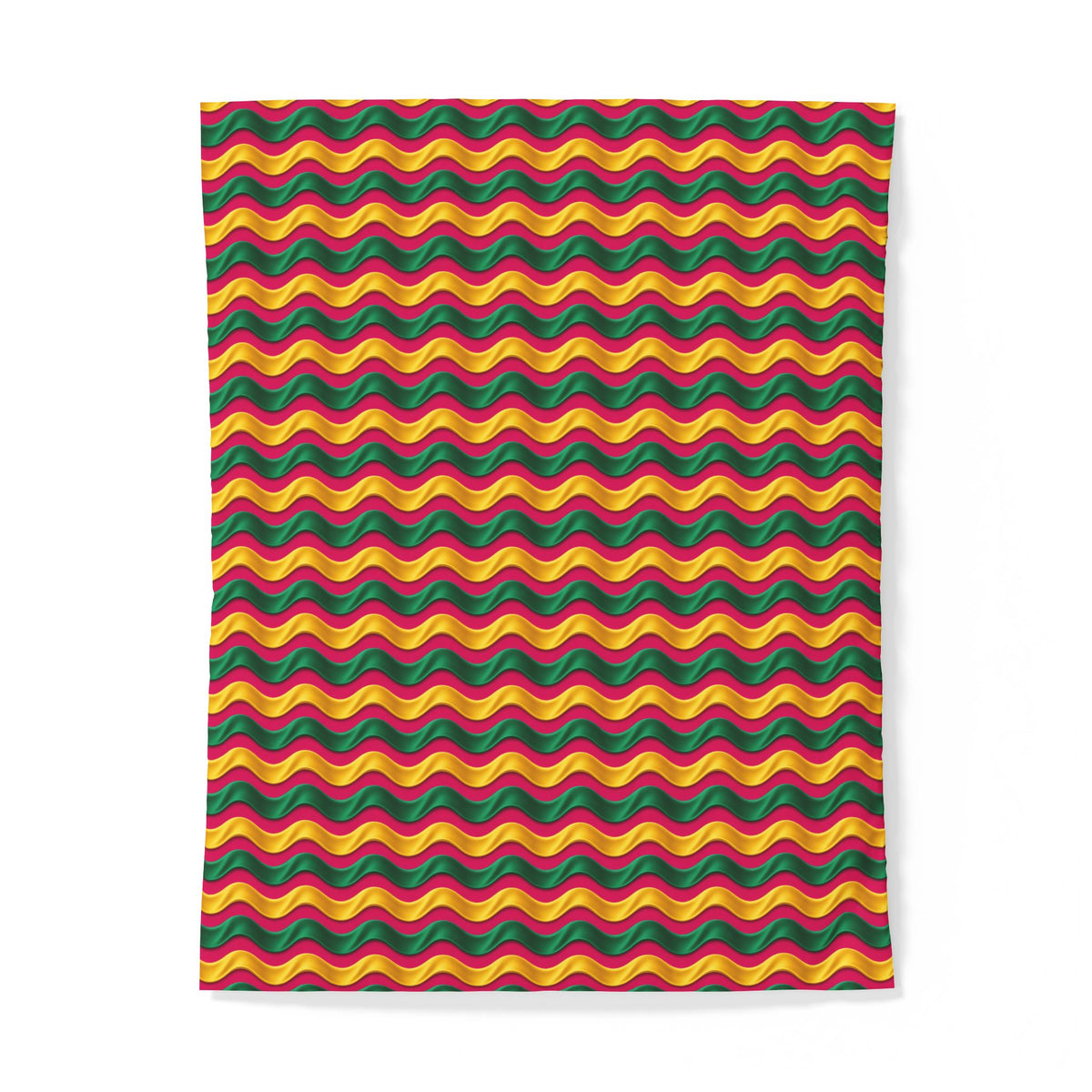 Satin Wave Bands Cotton Duvet Cover – Ribbon Waves Pattern