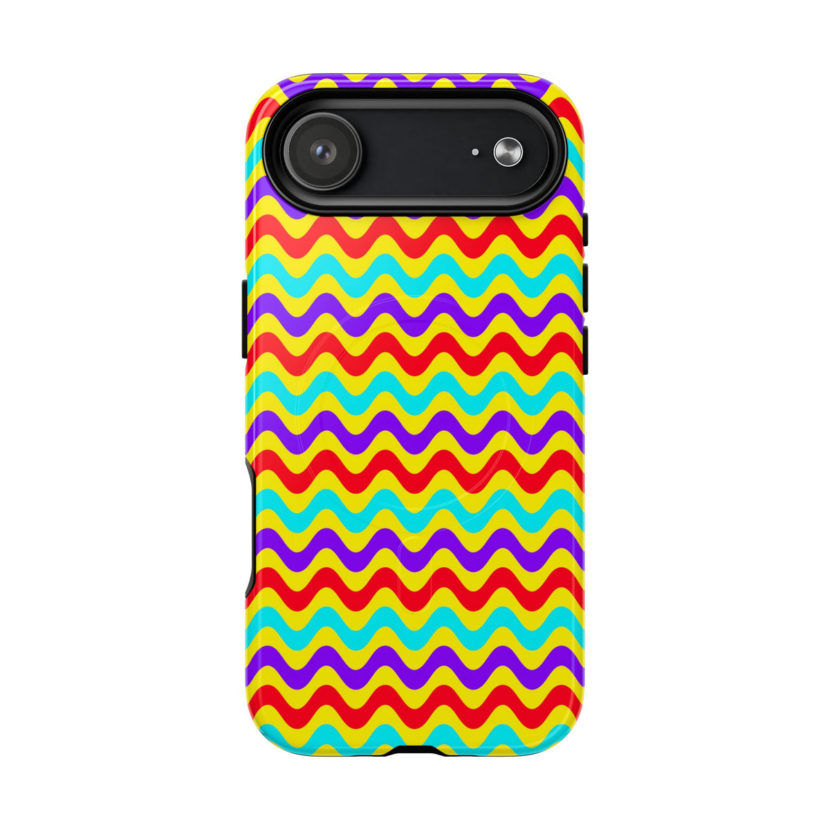 Big Ripple Chevrons Magnetic Tough iPhone Case – Op-Art Chevron Pattern