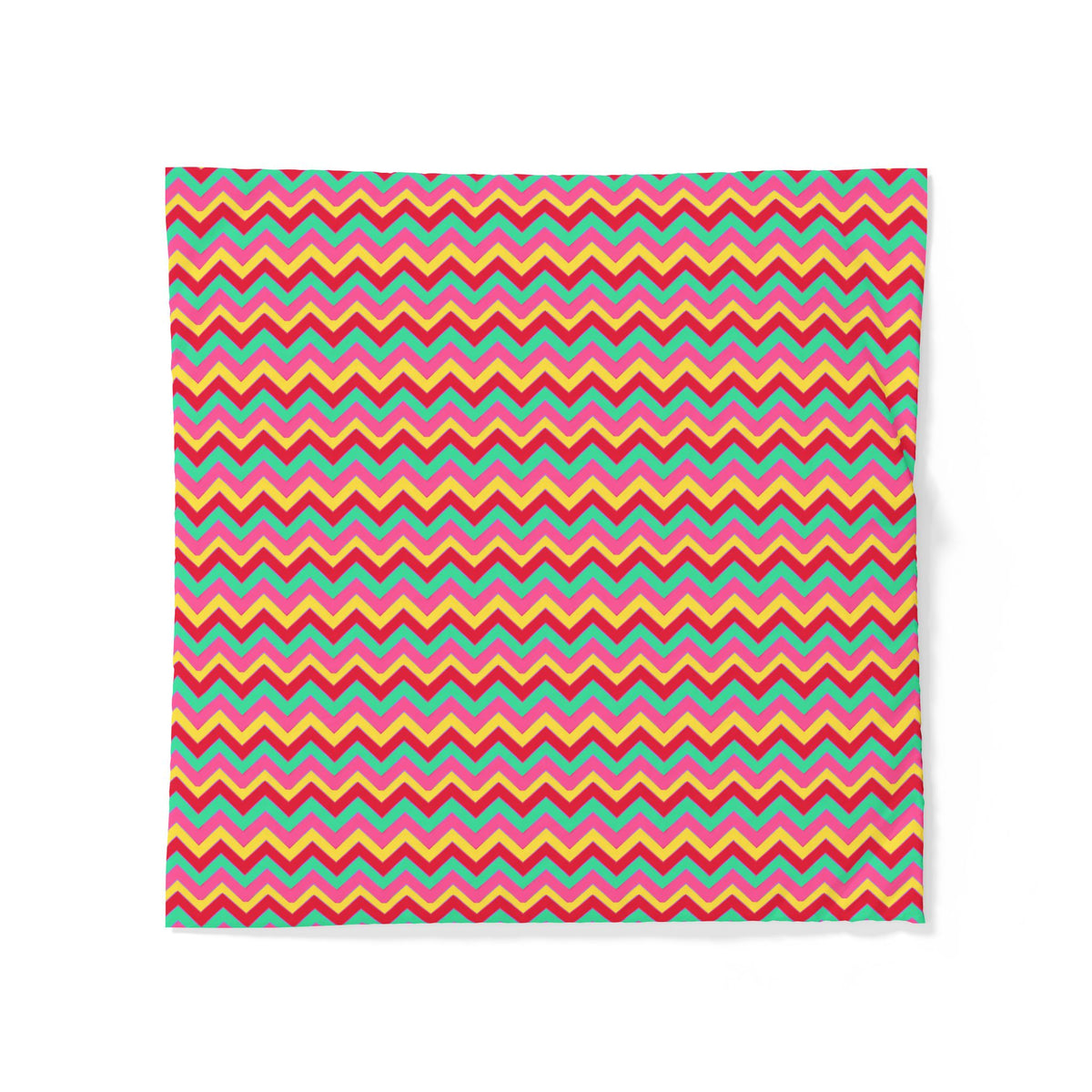 Jewel Chevron Bands Cotton Duvet Cover – Candy Christmas