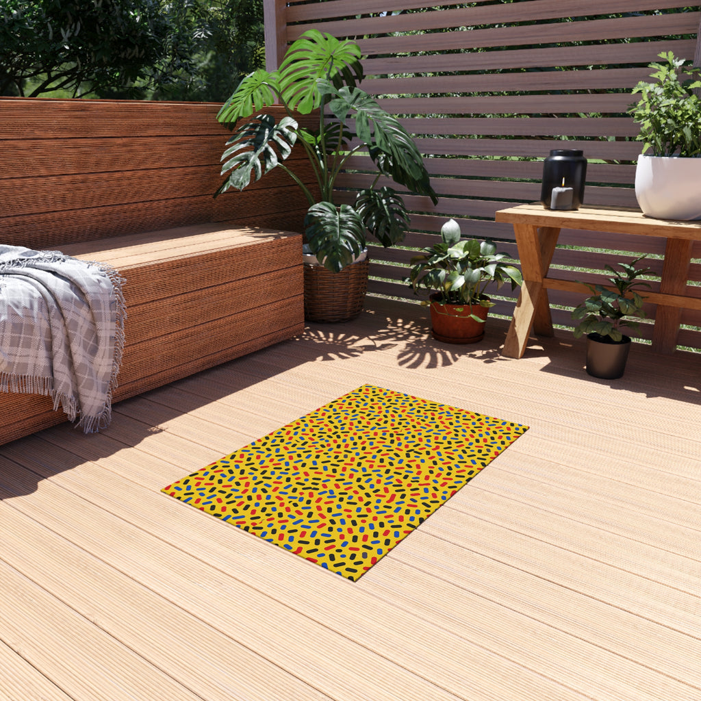 Sprinkle Pop Outdoor Rug – Pop Abstract Pattern
