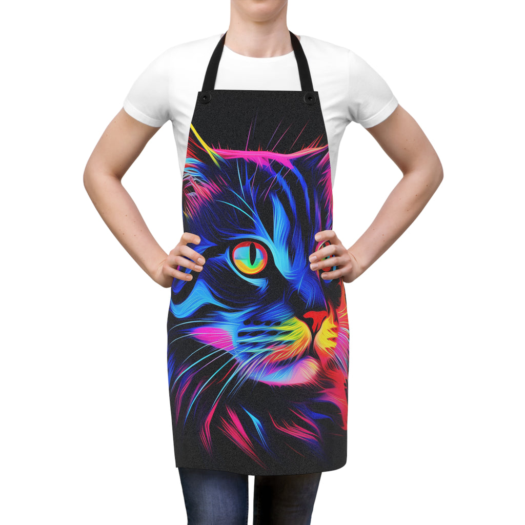 Neon Cat Apron – Neon Pop Art