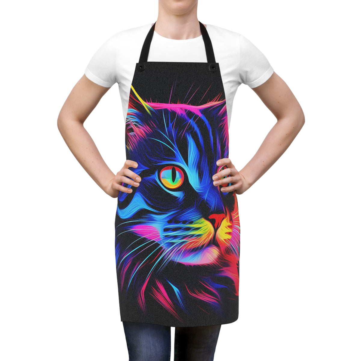 Neon Cat Apron – Neon Pop Art