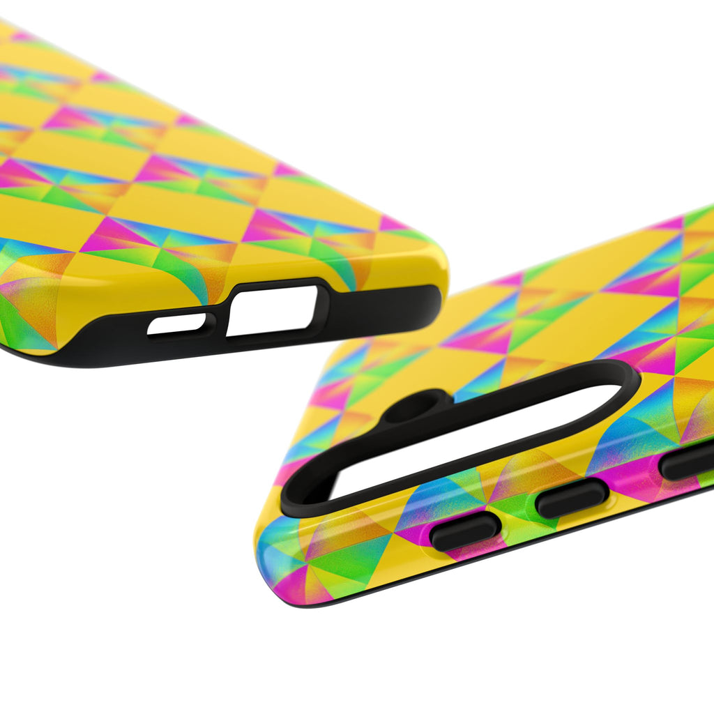 Iridescent Kite Quartet Tough Phone Case – Iridescent Geometric Pattern