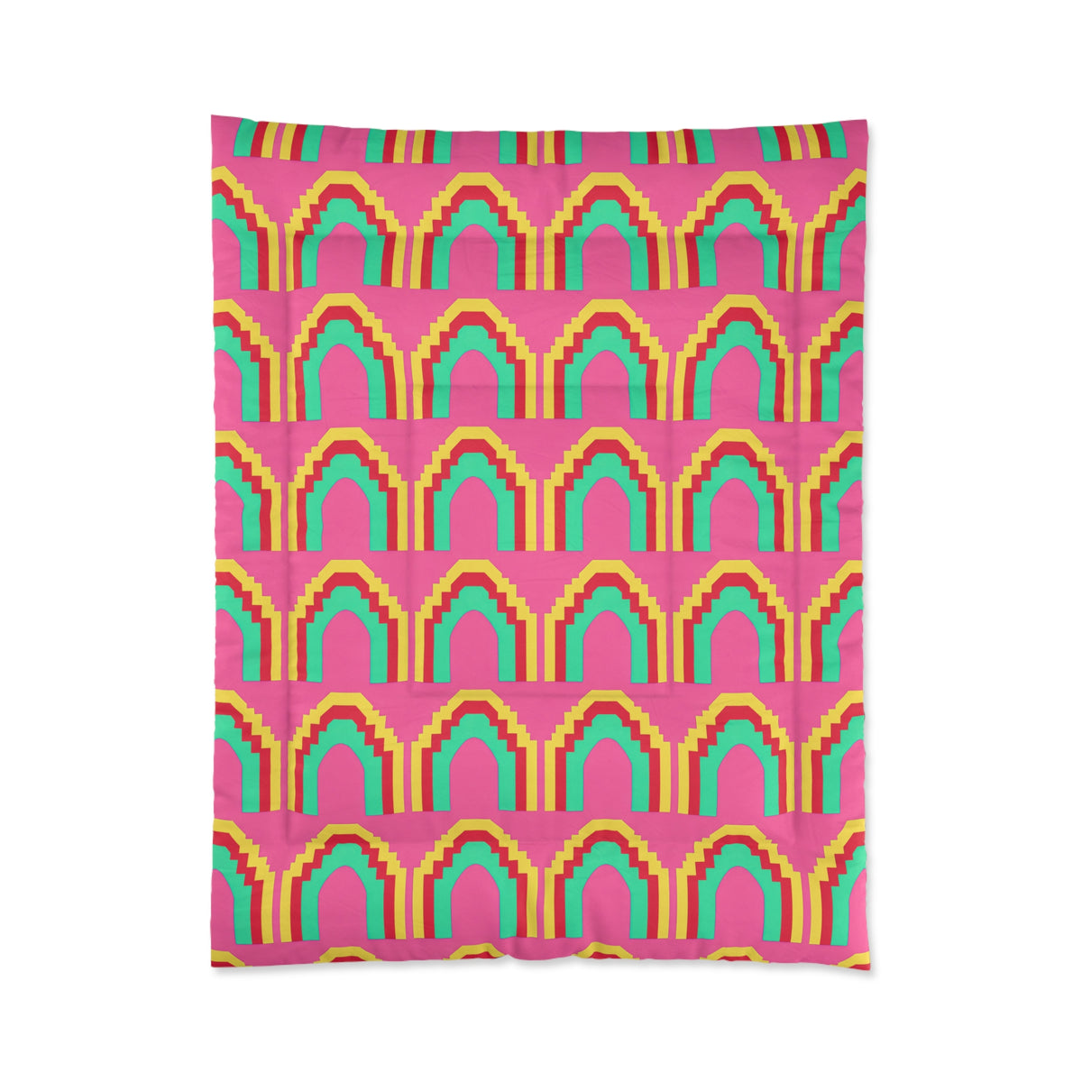Grand Stepped Arches Comforter – Candy Christmas