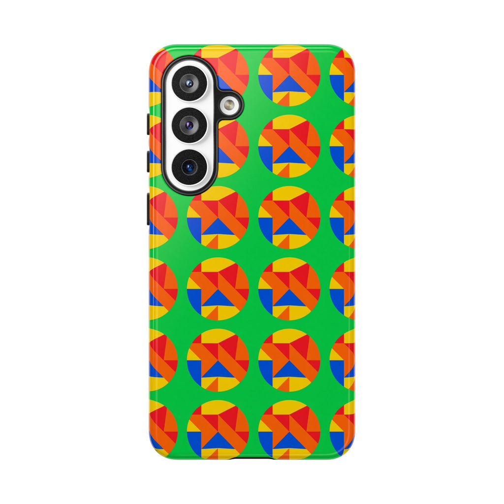 Broken Circle Planes Tough Phone Case – Cubist Abstract Pattern