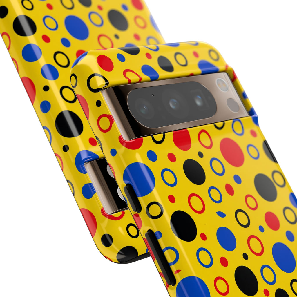Bubble Outlines Tough Phone Case – Pop Abstract Pattern