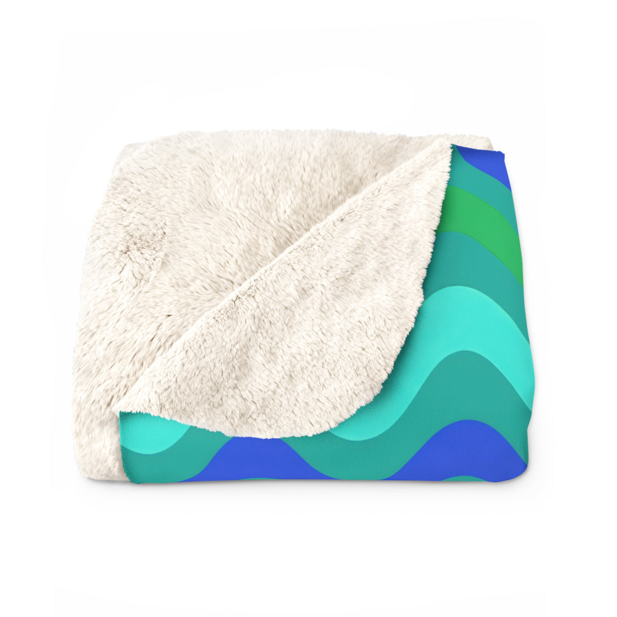 Big Ripple Chevrons Sherpa Fleece Blanket – Ocean Jewel