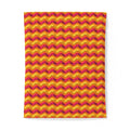 Satin Wave Bands Cotton Duvet Cover – Cranberry Spice