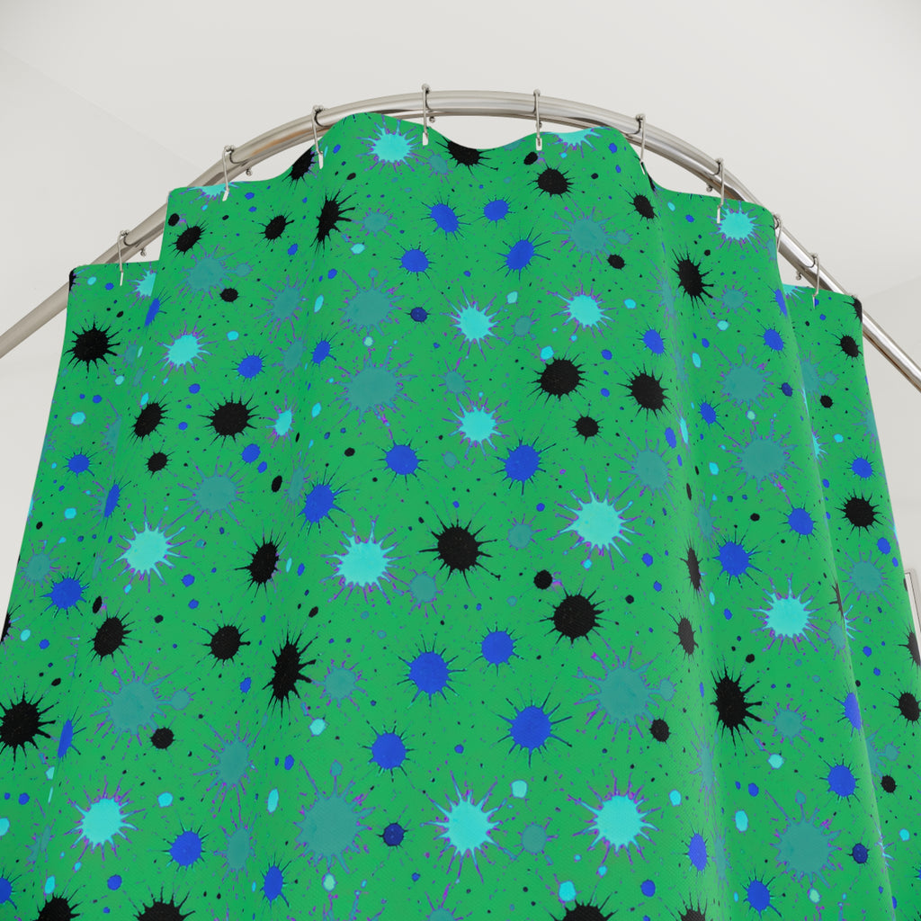 Splat Storm Shower Curtain – Ocean Jewel