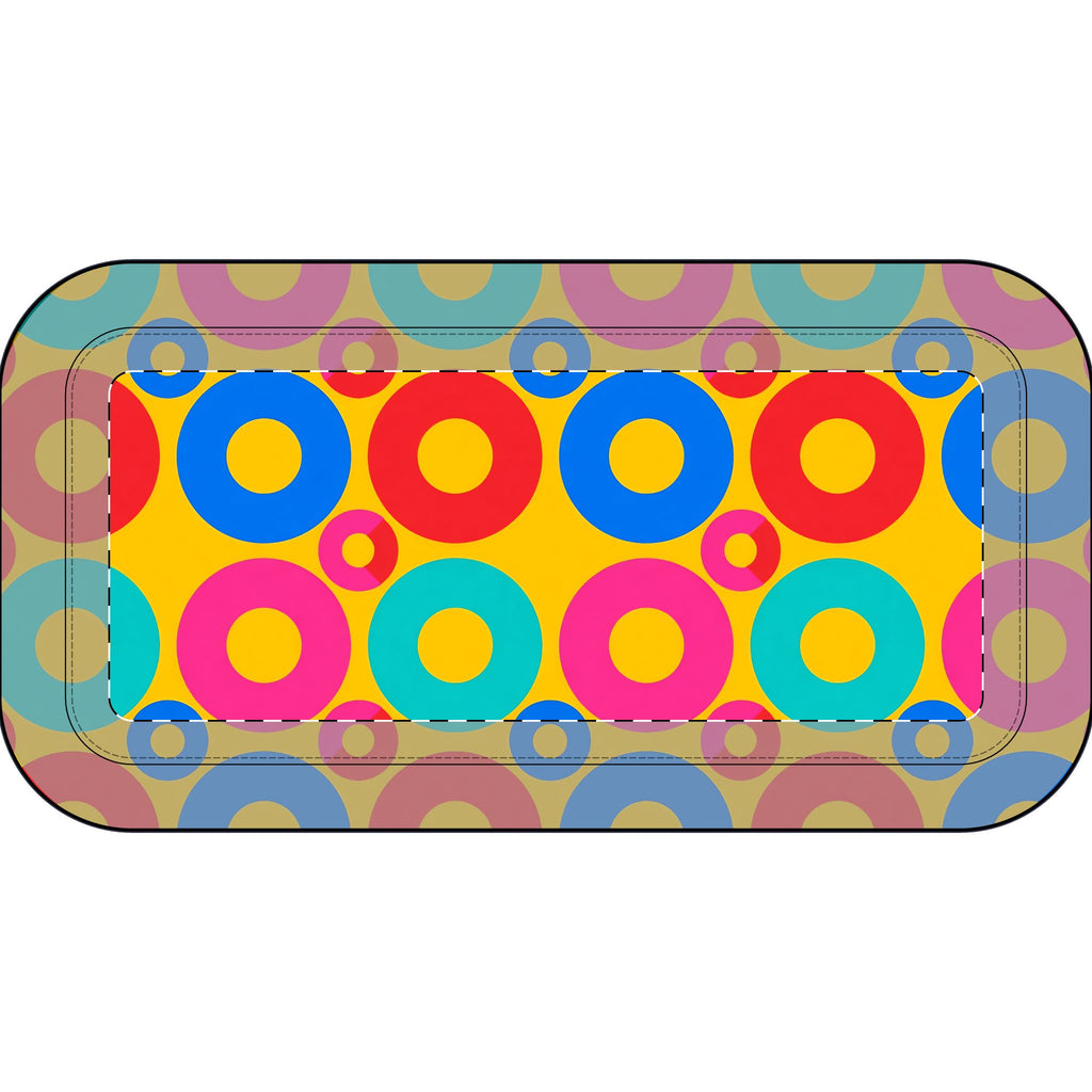 Big Ring Blocks Pencil Case – Geometric Blocks Pattern