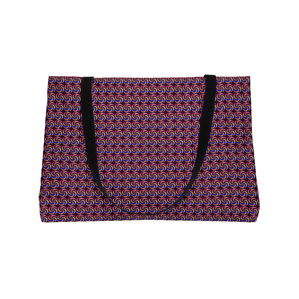 Spiral Stripe Swirls Weekender Tote Bag – Psychedelic Op-Art Pattern
