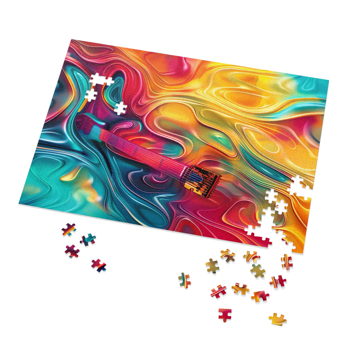 Ocean Swirl Flow Jigsaw Puzzle with Tin – Fluid Art