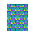 Grand Fractured Rhombus Comforter – Peacock Jewel