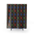 Gem Facet Medallions Shower Curtain – Kaleidoscopic Pattern