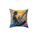 Guitar Dreamer Faux Suede Cushion – Psychedelic Music Art