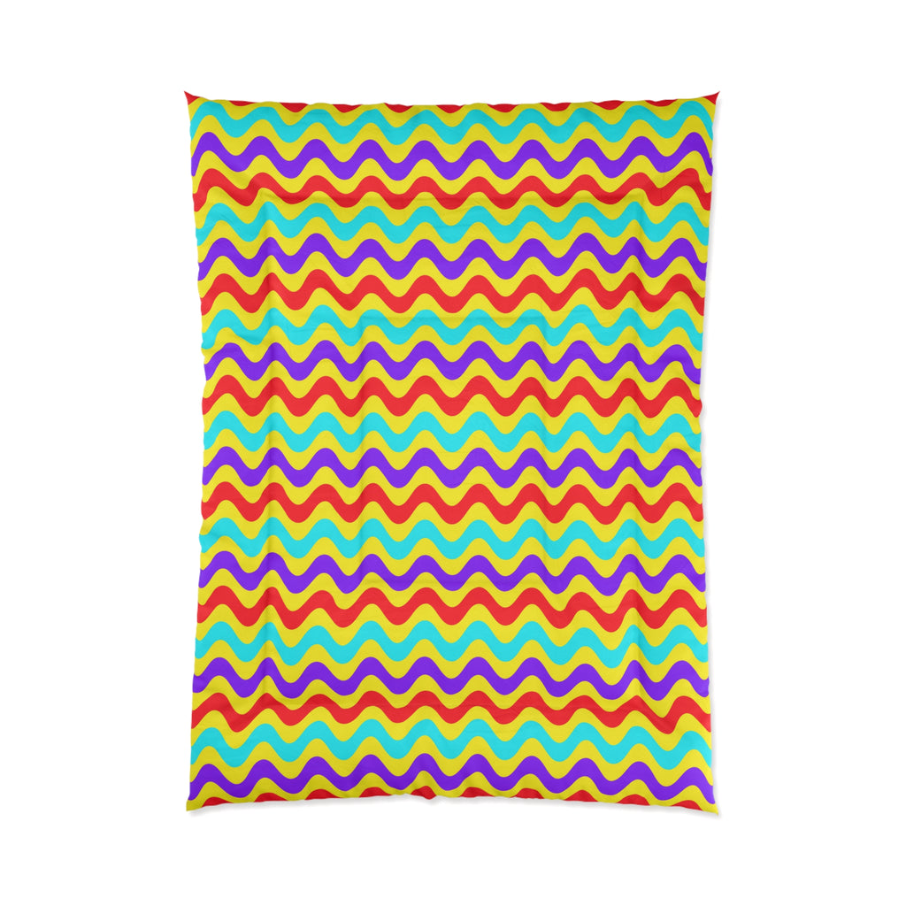 Big Ripple Chevrons Comforter – Op-Art Chevron Pattern